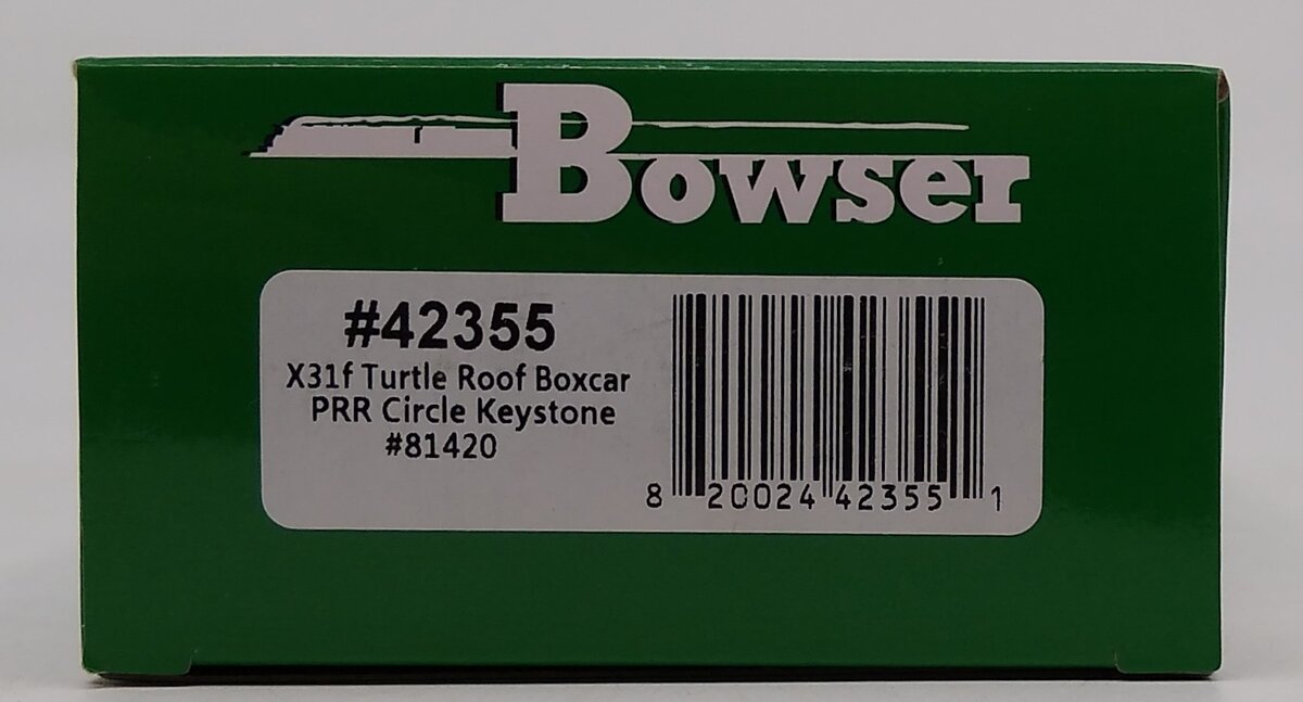 Bowser 42355 HO Pennsylvania X31f Turtle Roof Box Car Ready-To-Run #81420