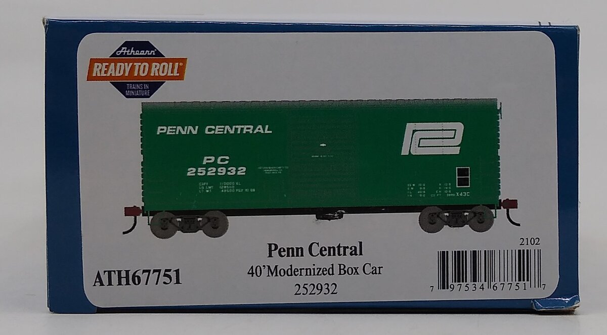 Athearn 67751 HO Penn Central RTR 40' Modern Boxcar #252932