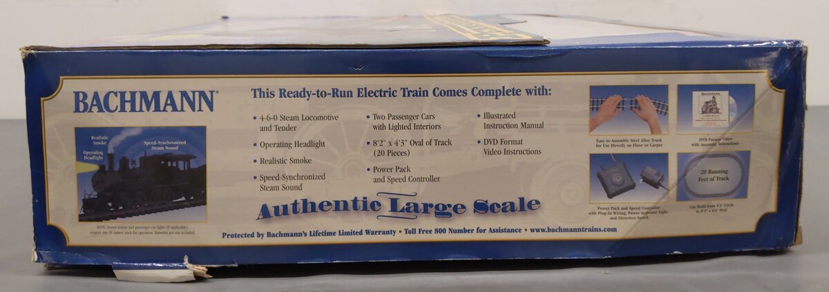 Bachmann 90082 Pennsylvanian G Gauge Steam Starter Train Set EX/Box