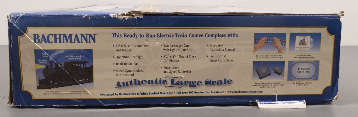 Bachmann 90082 Pennsylvanian G Gauge Steam Starter Train Set EX/Box