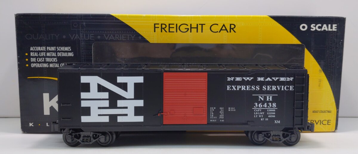 K-Line K761-1792 O Gauge New Haven Express Service Boxcar #36438 LN/Box