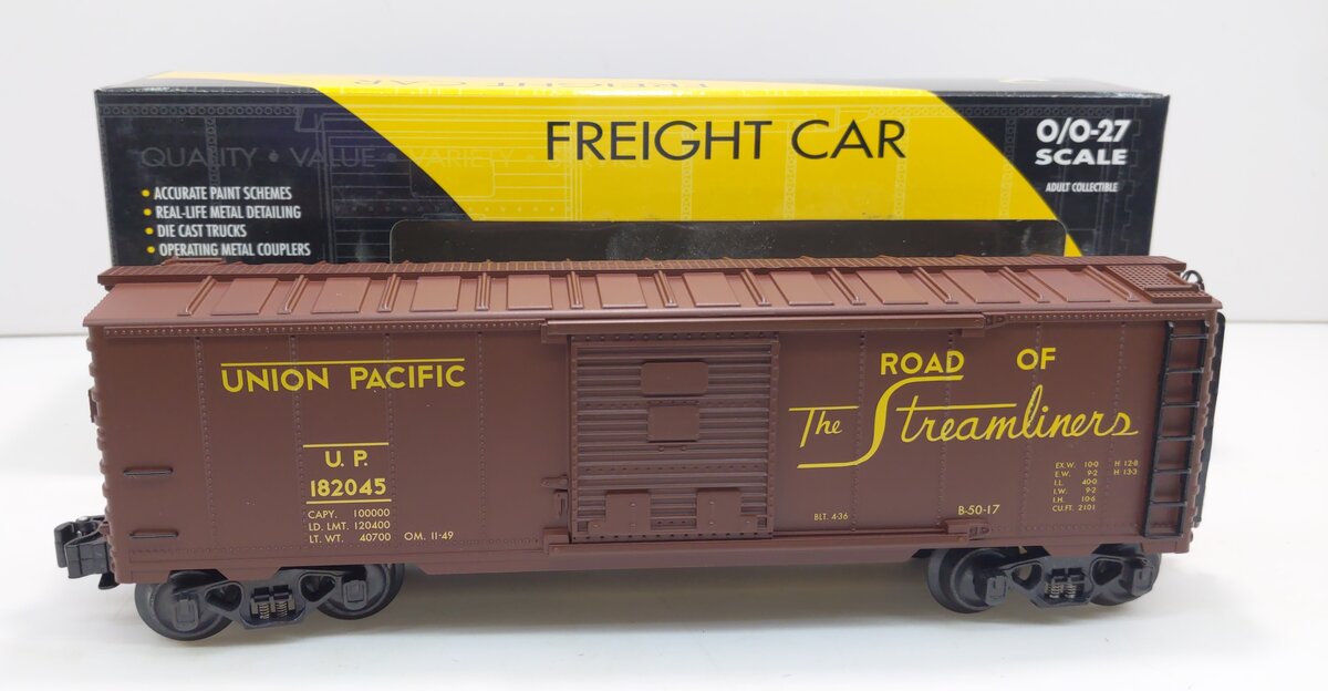 K-Line K641-21153 O UP Road of the Streamliners Boxcar #182045 LN/Box