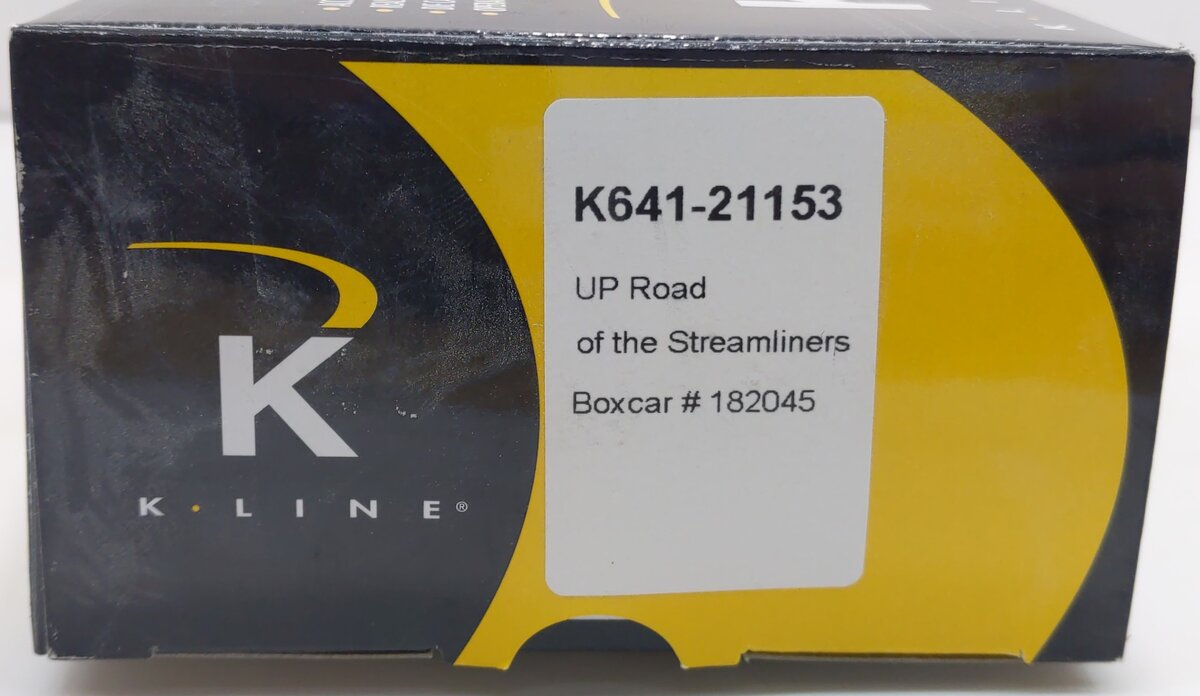 K-Line K641-21153 O UP Road of the Streamliners Boxcar #182045 LN/Box
