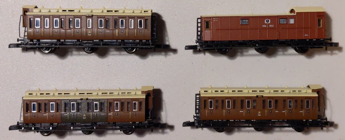 Marklin 87041 Z Scale KPEV Passenger Car Set (Set of 4)