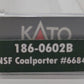 Kato 186-0602B N BNSF BethGon Coalporter #668465