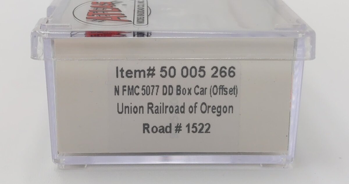 Atlas 50005266 N Union Railroad of Oregon FMC 5077 Double Door Box Car #1522