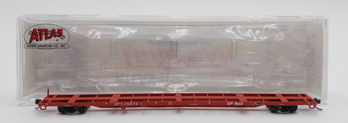 Atlas 50001062 N Scale Canadian Pacific 85' Trash Container Flat Car #520880