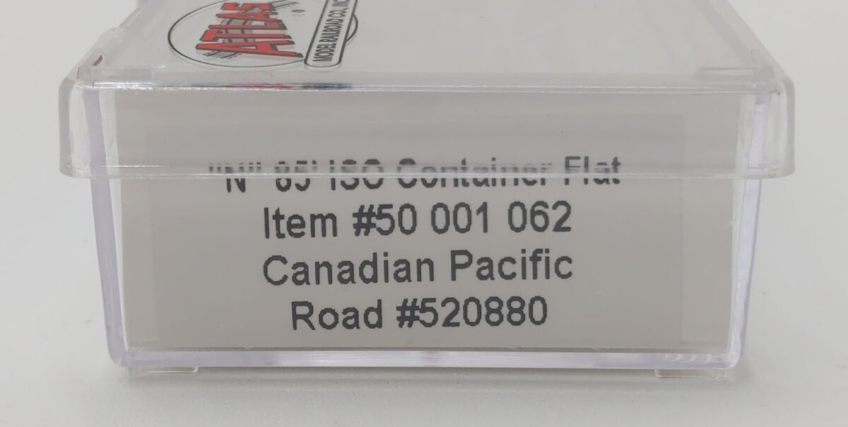 Atlas 50001062 N Scale Canadian Pacific 85' Trash Container Flat Car #520880