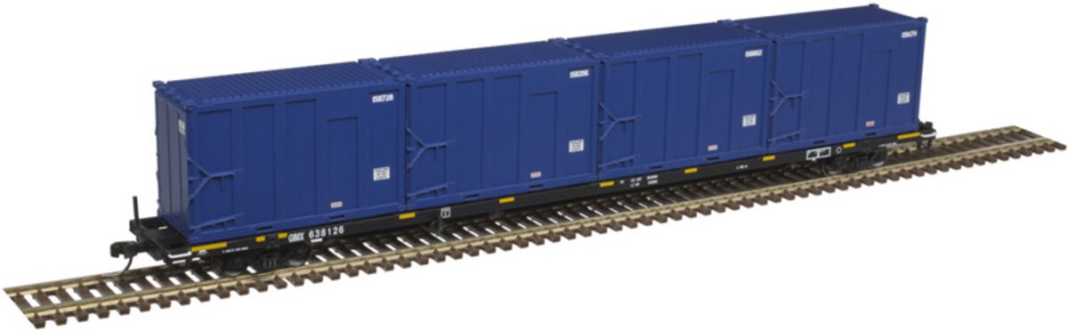 Atlas 50005421 N GIMX 85'' Trash Container Flat Car #638126