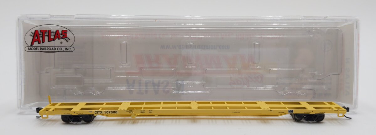 Atlas 50001055 N CITX 85'' Trash Container Flat Car #107000