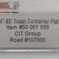 Atlas 50001055 N CITX 85'' Trash Container Flat Car #107000