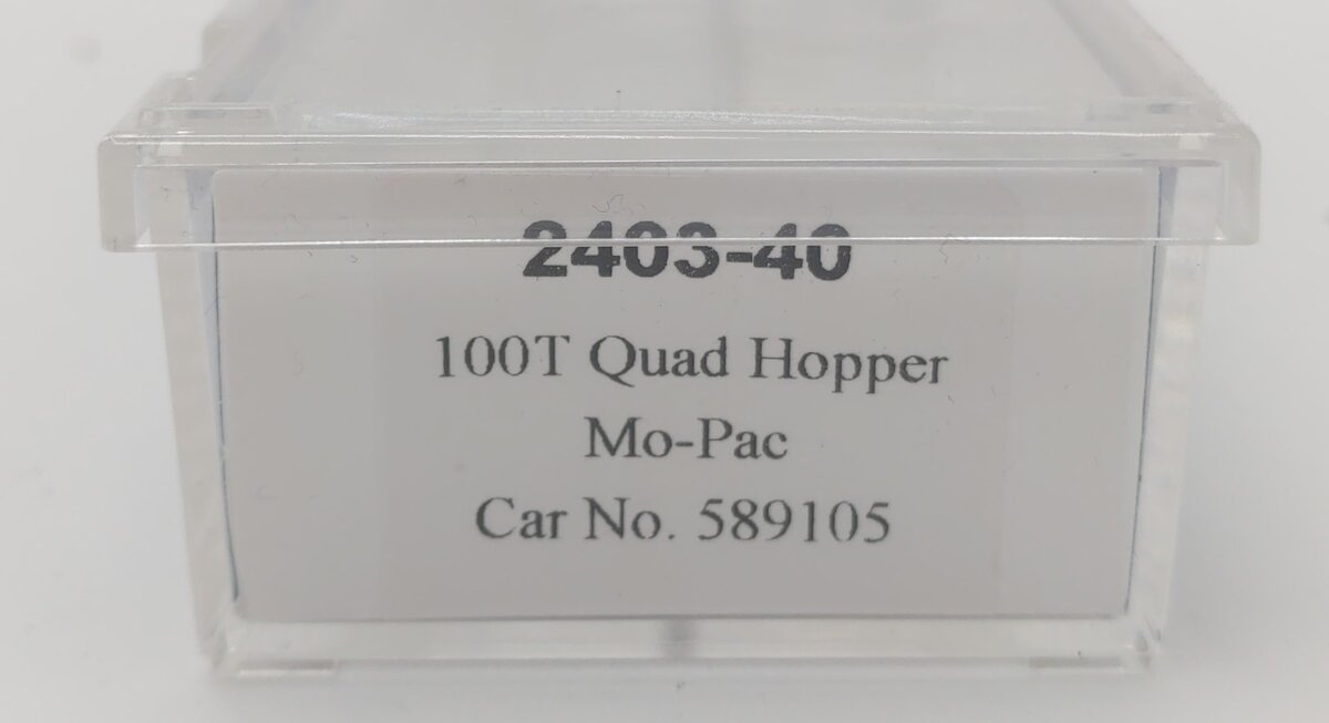 Trainworx Inc 2403-40 N Mo-Pac 100T Quad Hopper #589105 LN/Box