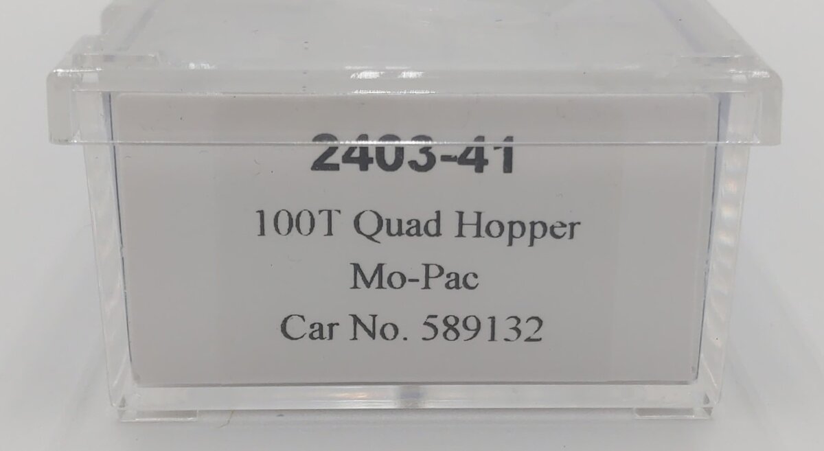 Trainworx Inc 2403-41 N Missouri Pacific 100T Quad Hopper #589132 LN/Box
