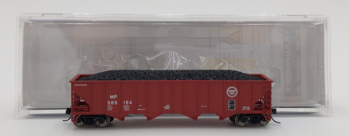 Trainworx Inc 2403-42 N Missouri Pacific 100T Quad Hopper Car #589194 LN/Box