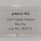 Trainworx Inc 2403-43 N Missouri Pacific 100T Quad Hopper #582035