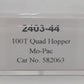 Trainworx Inc 2403-44 N Mo-Pac 100T Quad Hopper Car #582063 NIB