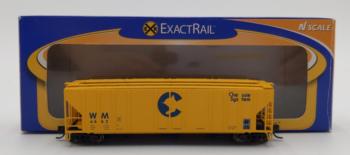 ExactRail EN-53016-1 N WM/Chessie System PS2CD 4427 Covered Hopper #4662
