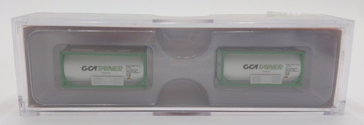 JTC Model Trains 205245 N GCA Tainer 20' Standard Tank Container (Pack of 2)