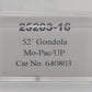 Trainworx Inc 25203-16 N Missouri Pacific 52' 6" Corrugated Gondola Car #640803