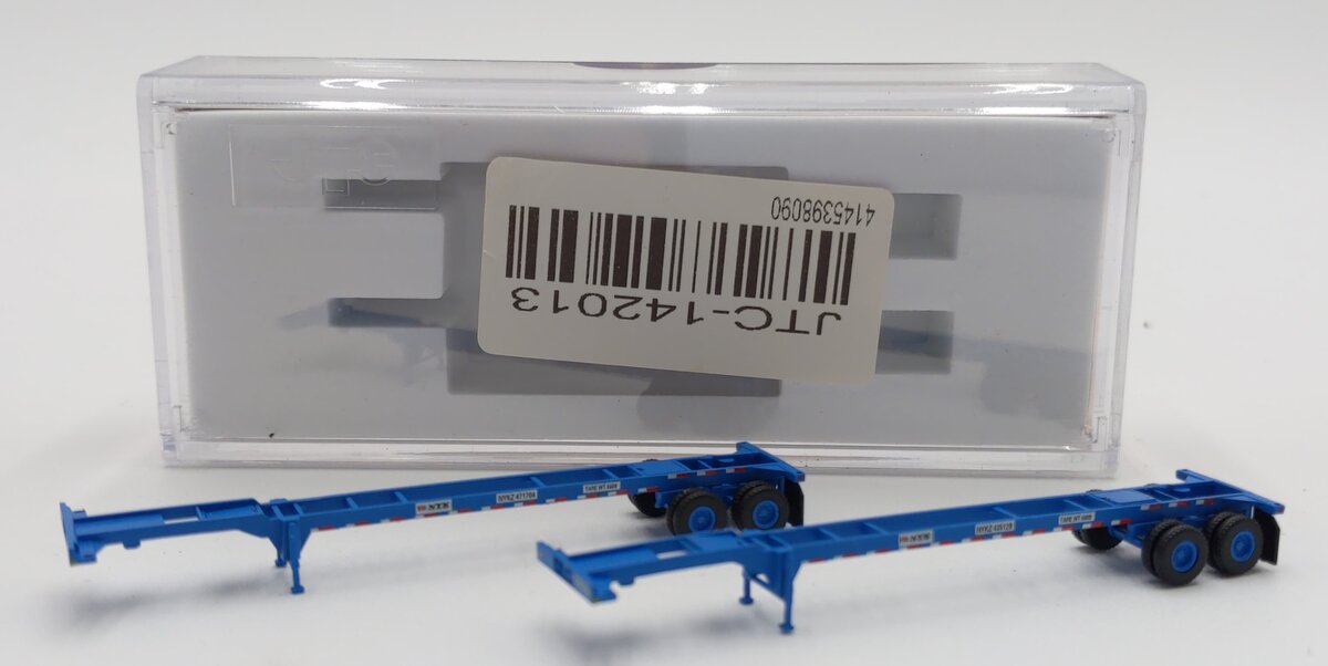 JTC Model Trains 142013 N NYK Line 40' Chassis Container (Pack of 2)