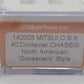 JTC Model Trains 142003 N Mitsui O.S.K. 40' Chassis Container (Pack of 2)