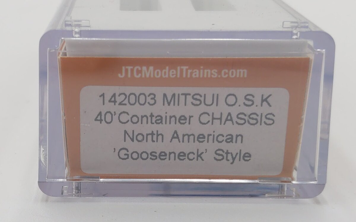 JTC Model Trains 142003 N Mitsui O.S.K. 40' Chassis Container (Pack of 2)