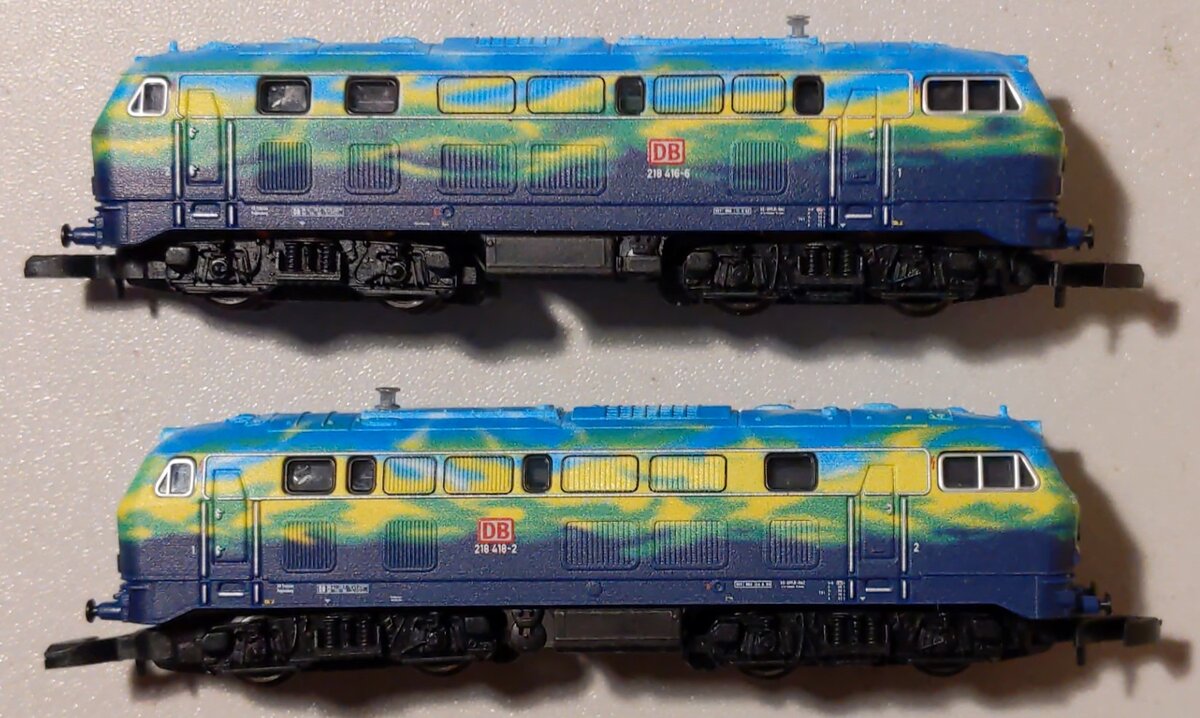 Marklin 88789 Z DB AG Class 218 Locomotive Set of Diesel Locomotives (Set of 2)