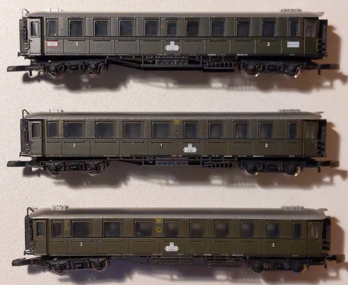 Marklin 87945 Z Scale DRG Express Train Passenger 3-Car Set LN/Box