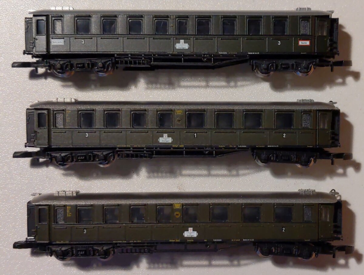 Marklin 87945 Z Scale DRG Express Train Passenger 3-Car Set LN/Box