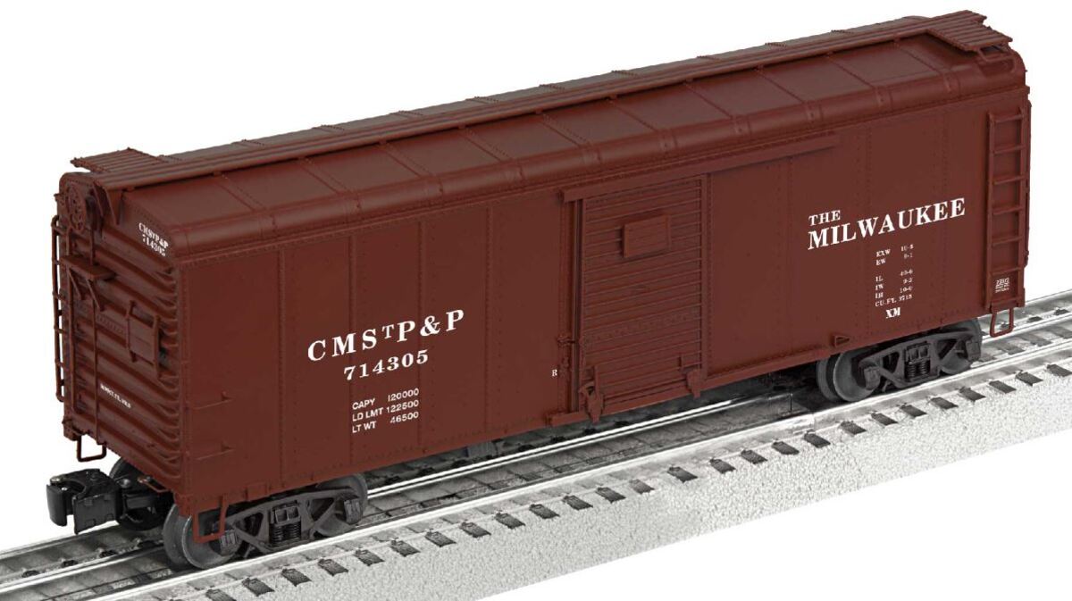 Lionel 6-25972 O Milwaukee Single Door Round Roof BoxCar #714305
