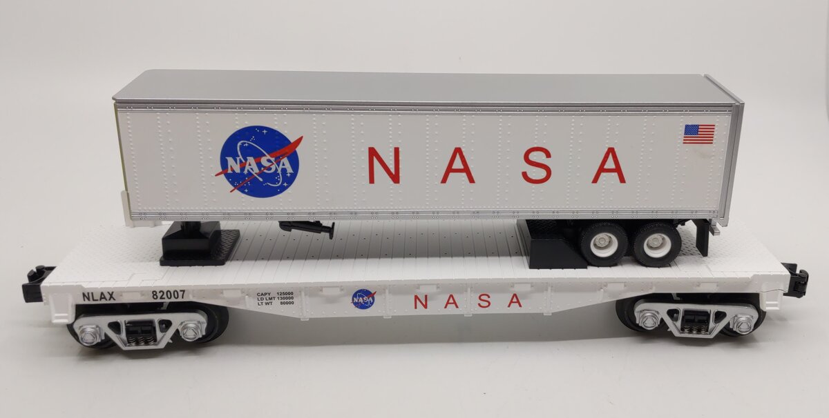 MTH 30-76260 O Gauge NASA Flatcar w/Trailer