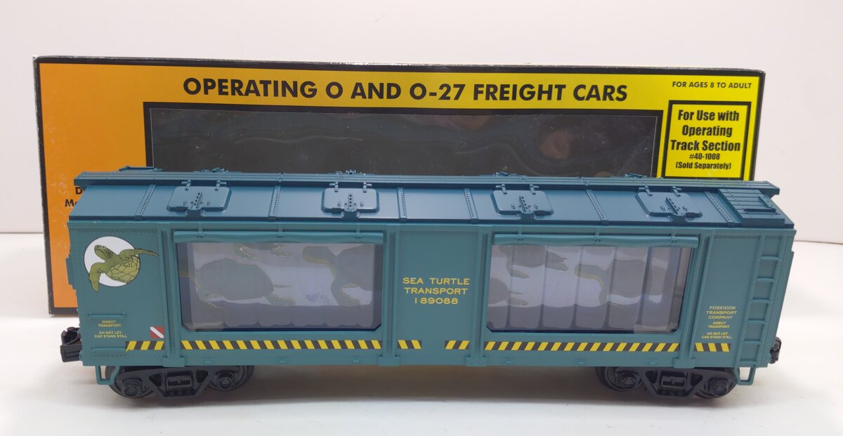 MTH 30-79208 O Sea Turtles Operating Aquarium Car