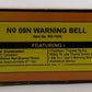 MTH 30-1036 O&O27 Gauge Red Tinplate Warning Bell Signal #69 W/Track Activation LN/Box