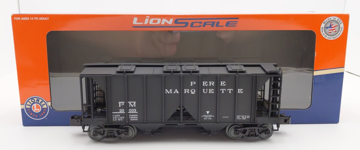 Lionel 318034 O Pere Marquette AC-2 Covered Hopper #20033 LN/Box