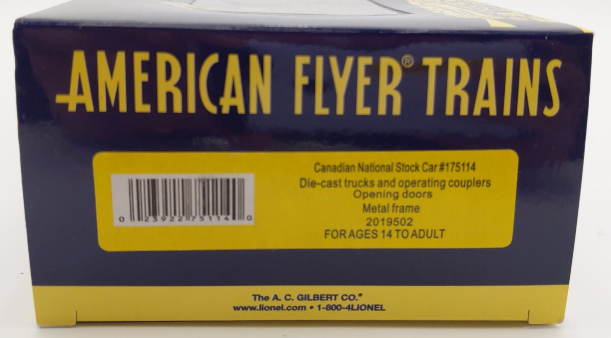 American Flyer 2019502 S Canadian National Stock Car #175114