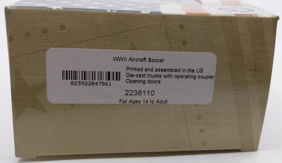 Lionel 2238110 O WWII Aircraft Carrier Boxcar