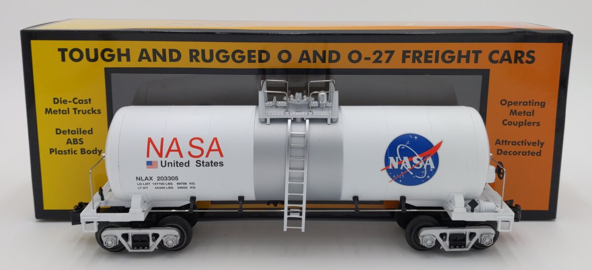 MTH 30-73590 O NASA (NALX) Modern Tank Car #203305