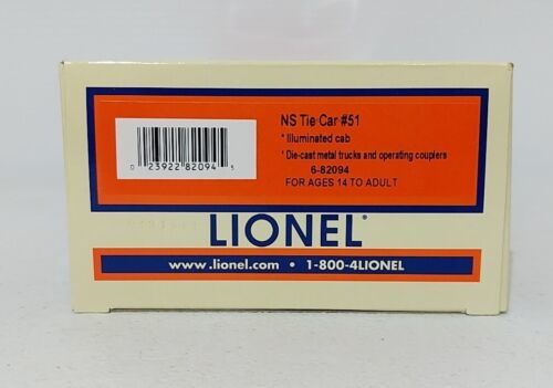 Lionel 6-82094 O Gauge Norfolk Southern Tie Work Car LN/Box