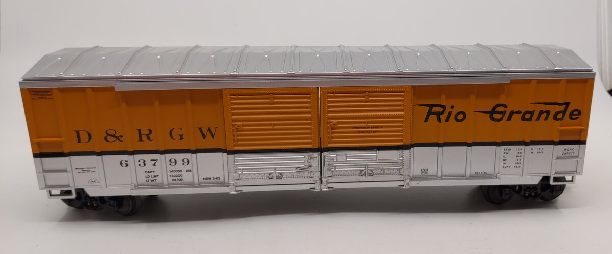 Lionel 6-27236 O Gauge Denver & Rio Grande Double Door Boxcar #63799 LN/Box