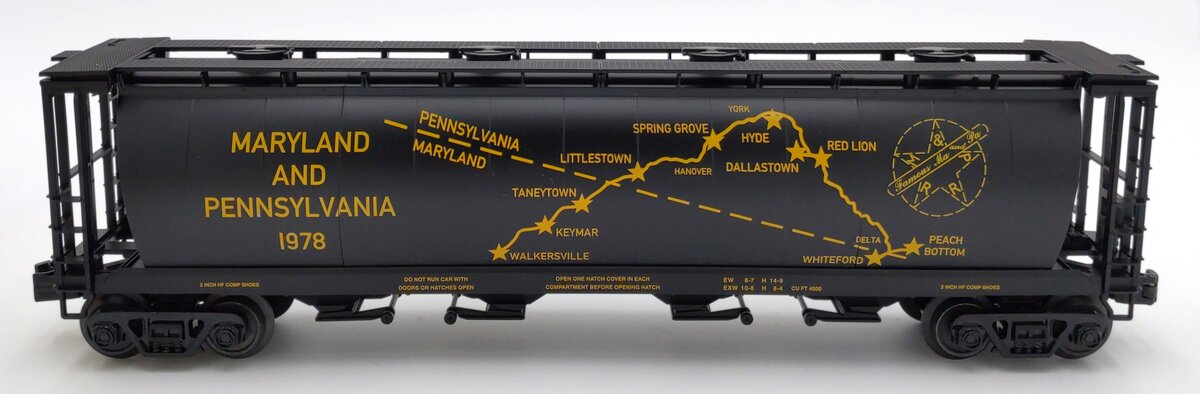 MTH 30-75564 O MA & PA 4-Bay Cylindrical Hopper