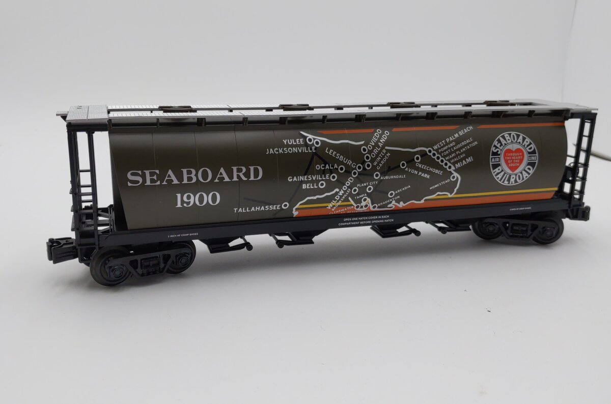 MTH 30-75647 O Seaboard Air Line 4-Bay Cylindrical Hopper Car #1900