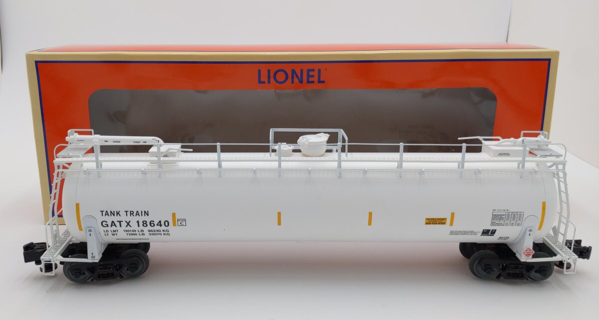 Lionel 6-85132 O Tank Train Car White #18640