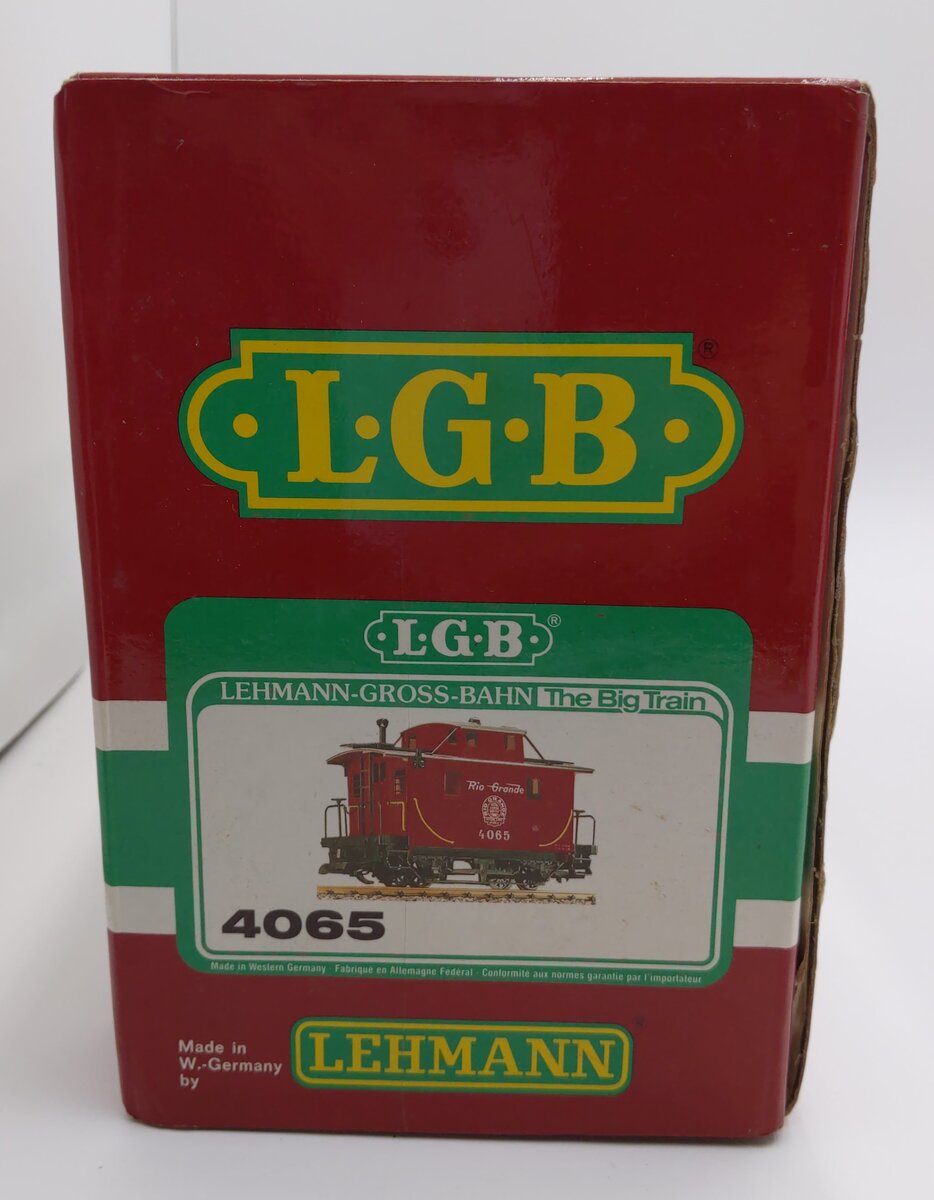 LGB 4065 G Scale Denver & Rio Grande Western Cupola Caboose #4065 LN/Box