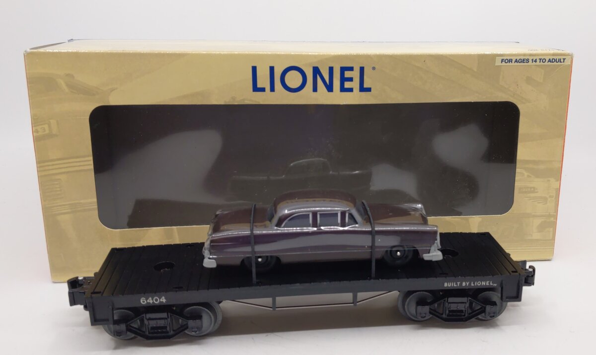 Lionel 6-39479 O PWC Flatcar with Brown Auto #6404