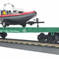 MTH 30-76540 O NYC 50' Flatcar with Rescue Boat