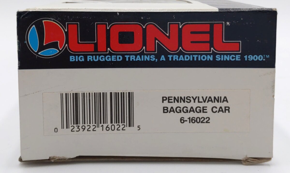 Lionel 6-16022 O Gauge Pennsylvania Lighted Baggage Car LN/Box