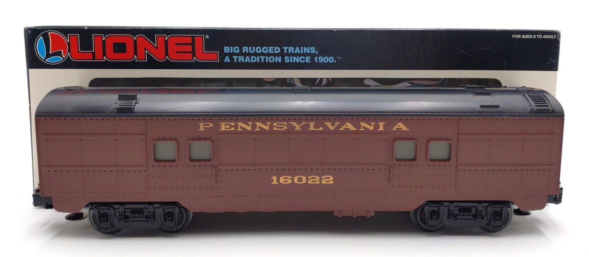 Lionel 6-16022 O Gauge Pennsylvania Lighted Baggage Car LN/Box