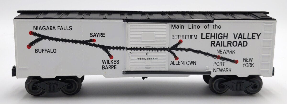 Williams 47018 O Lehigh Valley 40' Steel 3-Rail Boxcar (Main Line Map) MT/Box