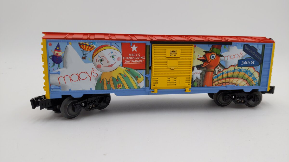 Lionel 6-39297 O 2007 Macy's Parade Boxcar
