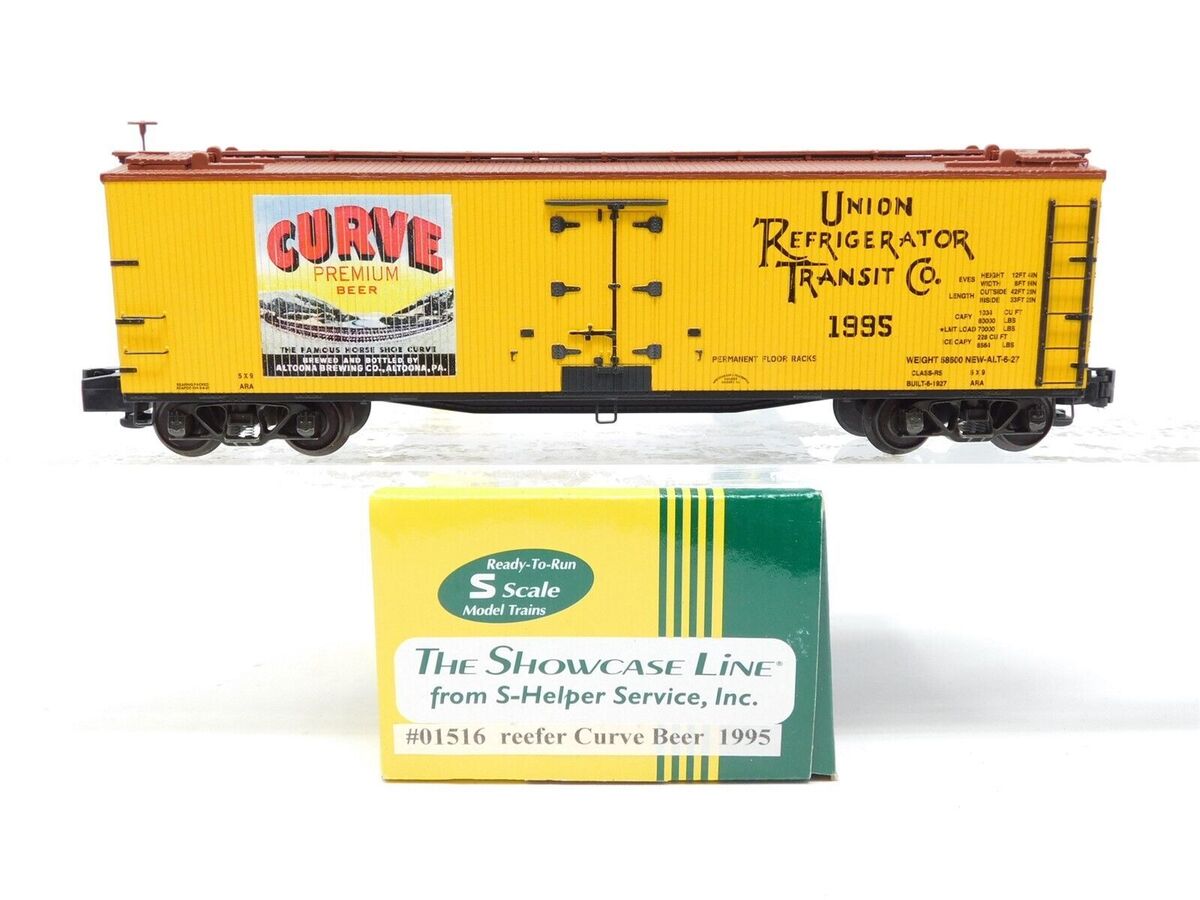 S-Helper Service 01516 Reefer Curve Beer Refrigerator Boxcar [Hi-Rail] #1995 LN/Box